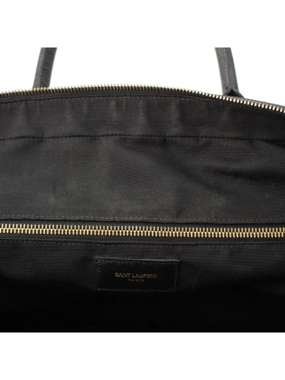 Saint Laurent Classic Museum Flat Leather Briefcase Black